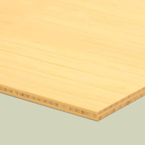MOSO Bambusplatte Hochkantlamelle Naturhell 7mm 3-schichtig